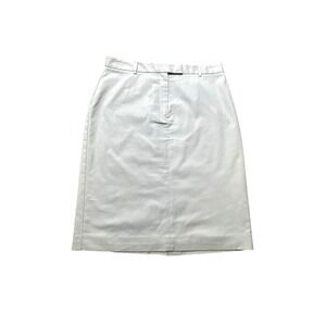 Brooks Brothers Skirt Womens‎ 8 Beige Khaki Cotton Classic Pencil Office Career